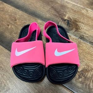 Toddler girl Nike slides
